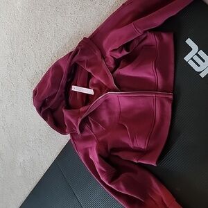 Scuba oversize crop full zip